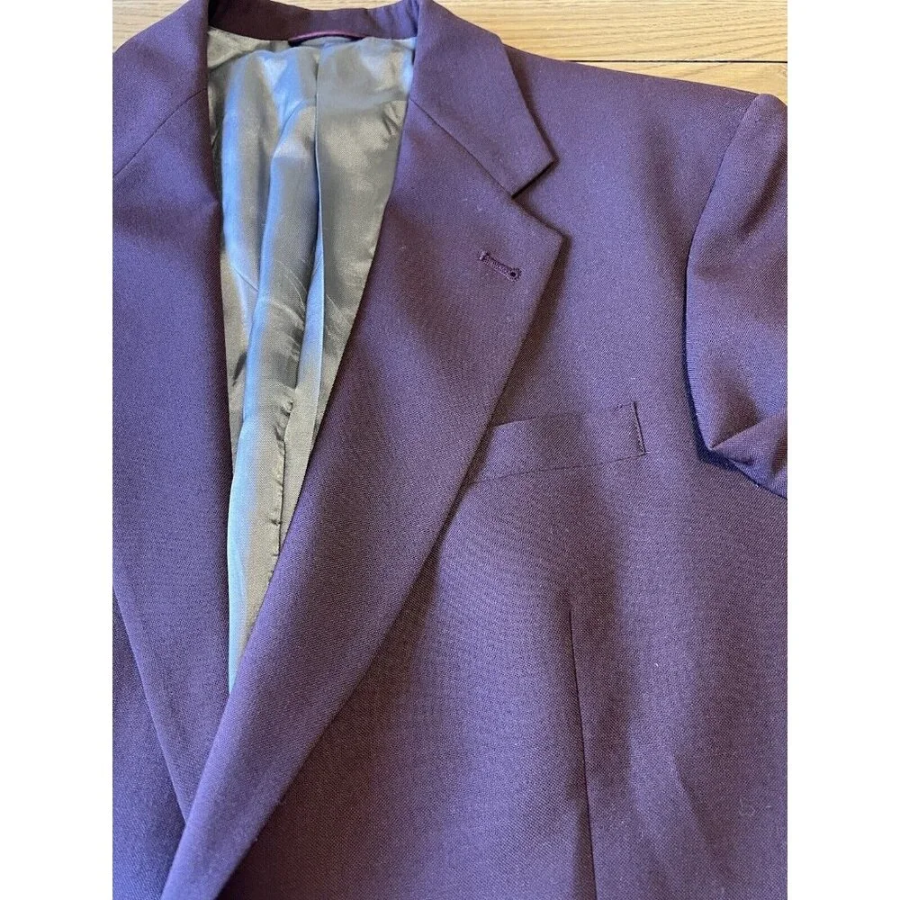 42L Jack Nicklaus Tournament Series Burgundy Gold Button Blazer‎ Made in USA